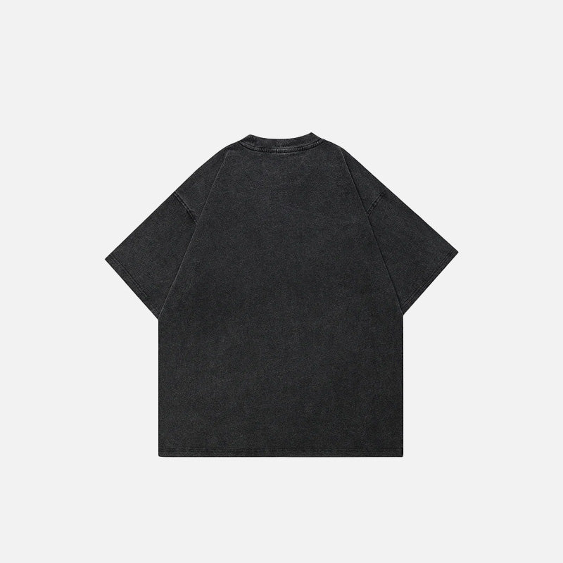 Blurring Girl Print T-shirt
