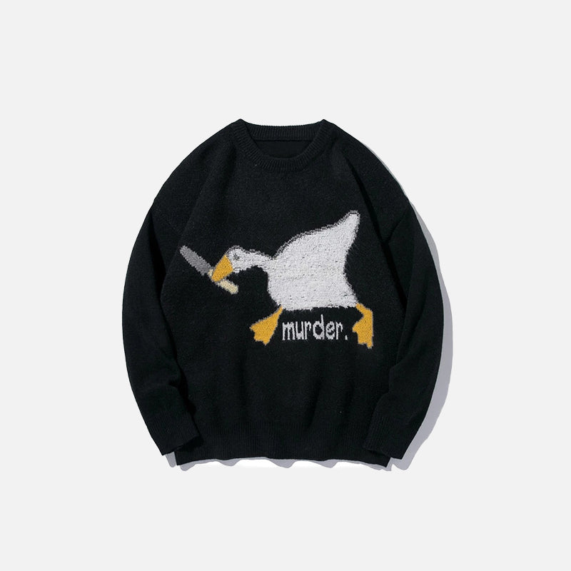 Pullover mit Gänsemotiv