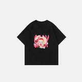 Artistic Face Print Oversized T-shirt
