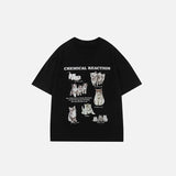 Y2K Damen-Katzen-T-Shirt