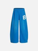 Chic High Street Letter Print Drawstring Sweatpants