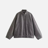 Oversized Fleece Bomberjacke