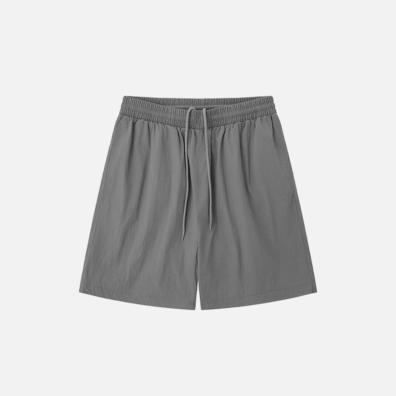 Loose Solid Color Sports Shorts