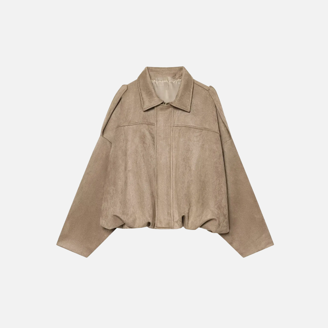 Winter Y2K Loose Suede Zip-Up Thick Jacket