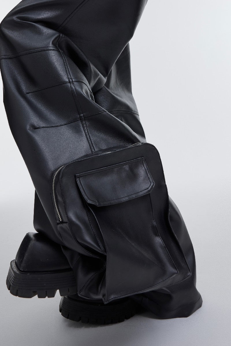 PU-Leder-Doppelknie-Hose 