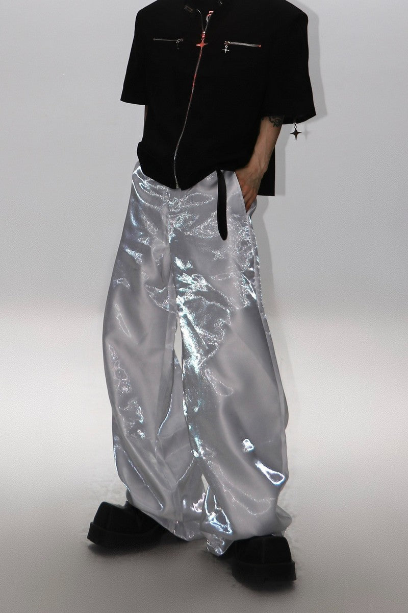 Metallreflektierende, lockere Hose 