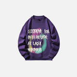 Oversized Hip Hop Letter Print Sweatshirt