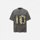 T-shirt vintage grunge à patch