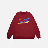 Oversized Letter Print Sweatshirt