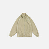 Vintage Striped Windbreaker Jacket