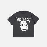 Vintage Gothic-T-Shirt für Damen