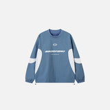Futuristic Graphic Patchwork Sweatshirt