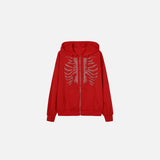 Y2K Bone Chill Zip-Up Hoodie