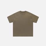 Oversized, locker geschnittenes, einfarbiges T-Shirt