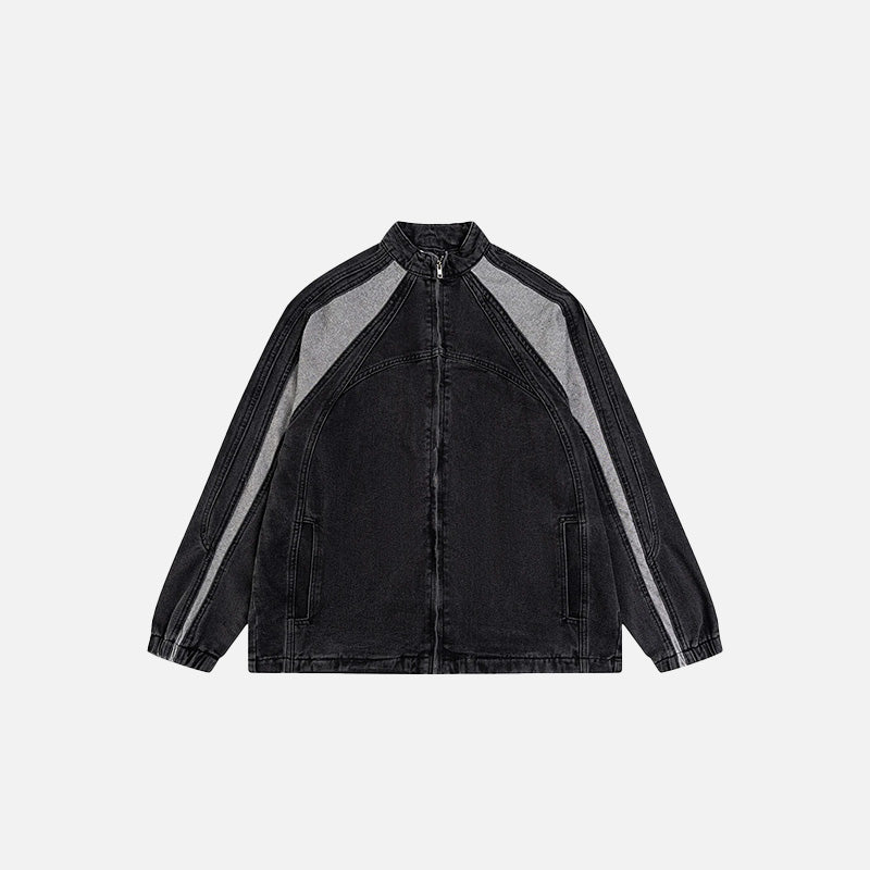 Shadow Stripes Denim Jacket