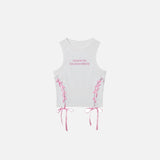 Tanktop mit bestickten Trägern für Damen