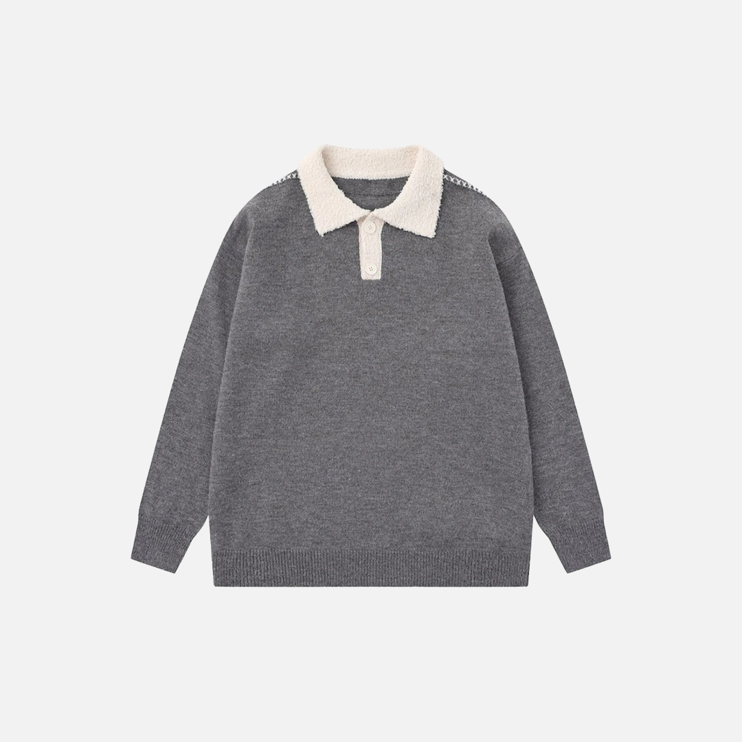 Hochwertiger, lässiger Oversize-Strickpullover