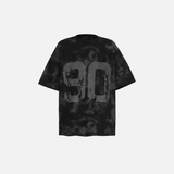 Trendy Oversize Tie Dye Ripped Short Sleeve T-Shirt