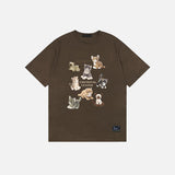 Katzenpuppen-Grafik-T-Shirt