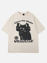 Stare The Abyss Hydra Cat Graphic T-Shirt