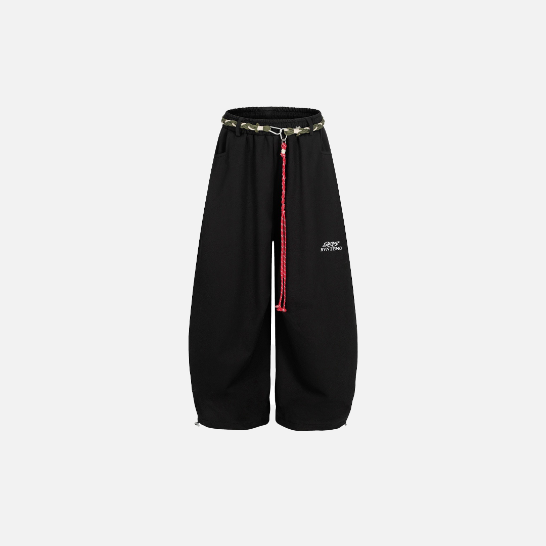 Y2K American Vibe Jogginghose mit weitem Bein und Kordelzug