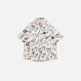 Chemise d'été pour jeunes avec imprimé de dessin animé japonais