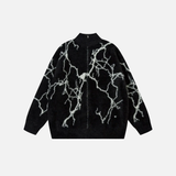 Cozy Lightning Mohair Knitted Sweater