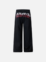 Sanskrit Letter Printed Gothic Wide Leg Sweatpants