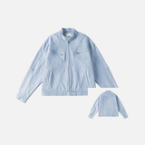 Veste de moto bleu clair pour couples