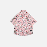 Chemise d'été pour jeunes avec imprimé de dessin animé japonais