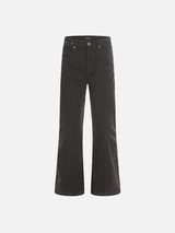 Solid Color Loose Microflared Casual Jeans