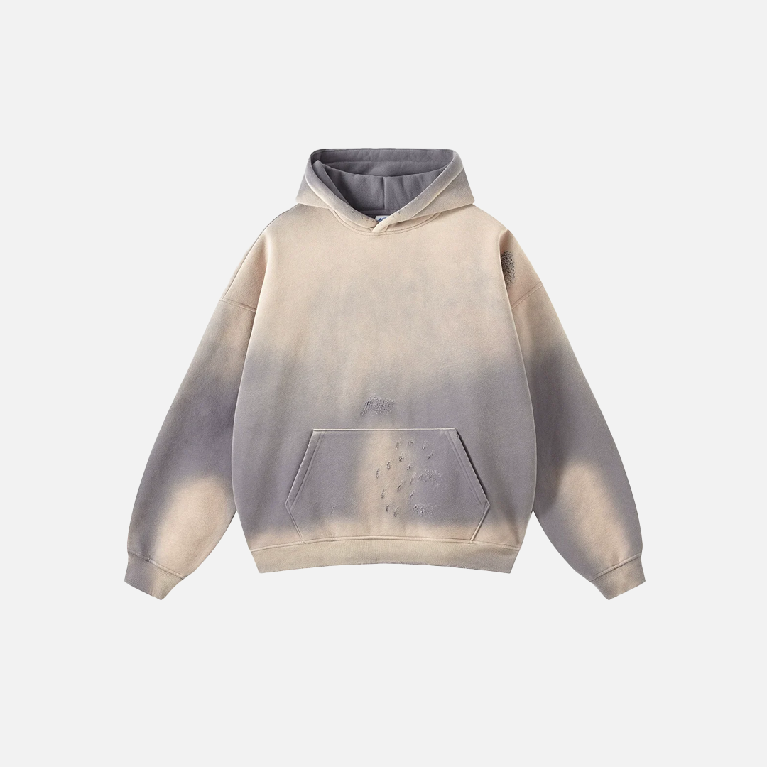 Y2K Versatile Retro Distressed Washed Hoodie