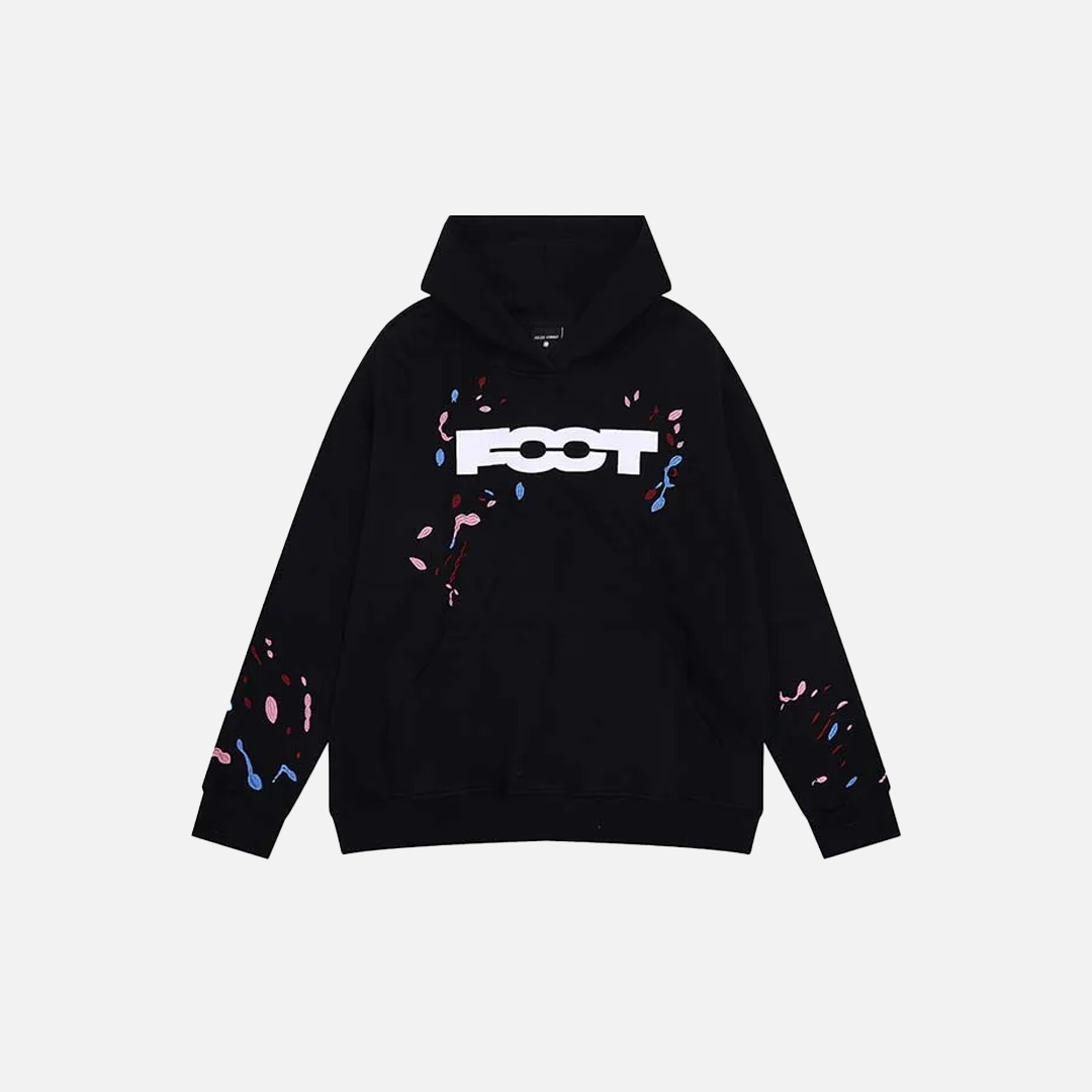 Spring Cool Standard Embroidered Loose Fit Hoodie