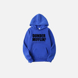 Letter Print Solid Color Hoodie