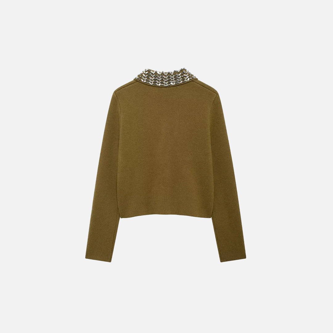 American Style Vintage Long-Sleeved Cardigan