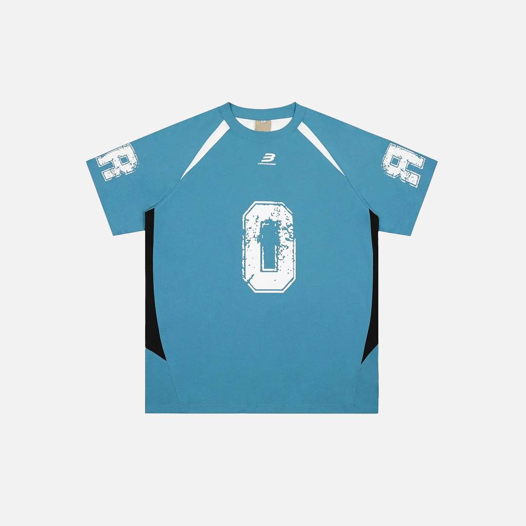 体型カバー効果のあるクールなレタープリント入りスポーツオーバーサイズTシャツ