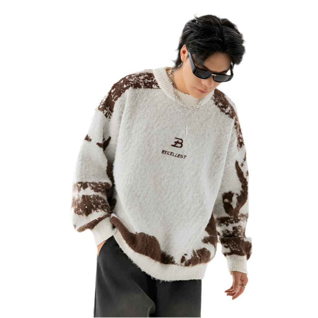 Y2k Stripped Knitted Sweater