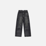 Crisscross Denim Jeans