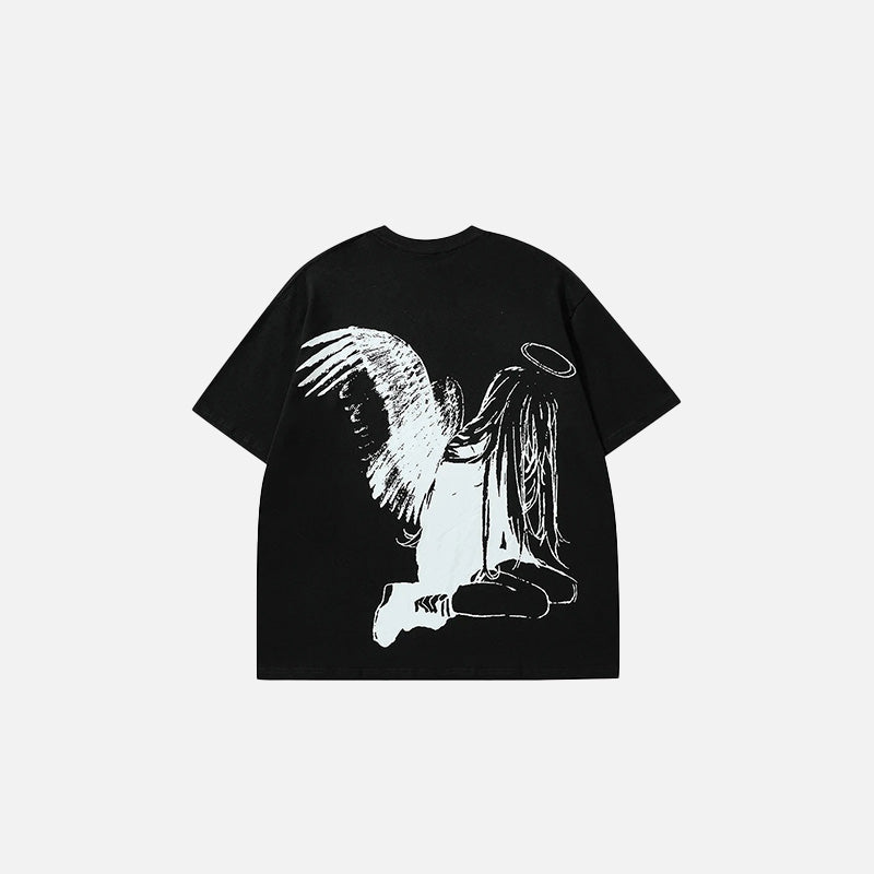 Y2K Fallen And Divine Contrast T-shirt