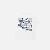 Y2K-T-Shirt mit lockerem Anime-Augen-Motiv