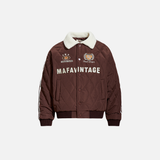 Veste de baseball brodée avec insigne américain