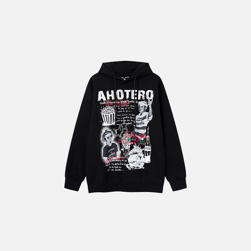 AHOTERO Retro Art Hoodie