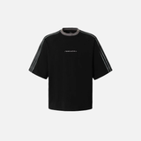 Y2K Casual Loose Fit Embroidery Stripe T-Shirt