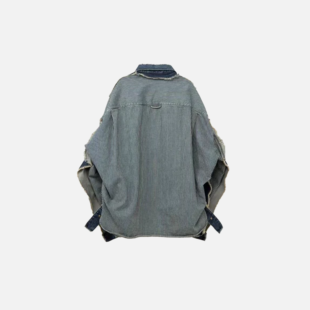 Flattering Streetwear Ripped Casual Denim Jacket