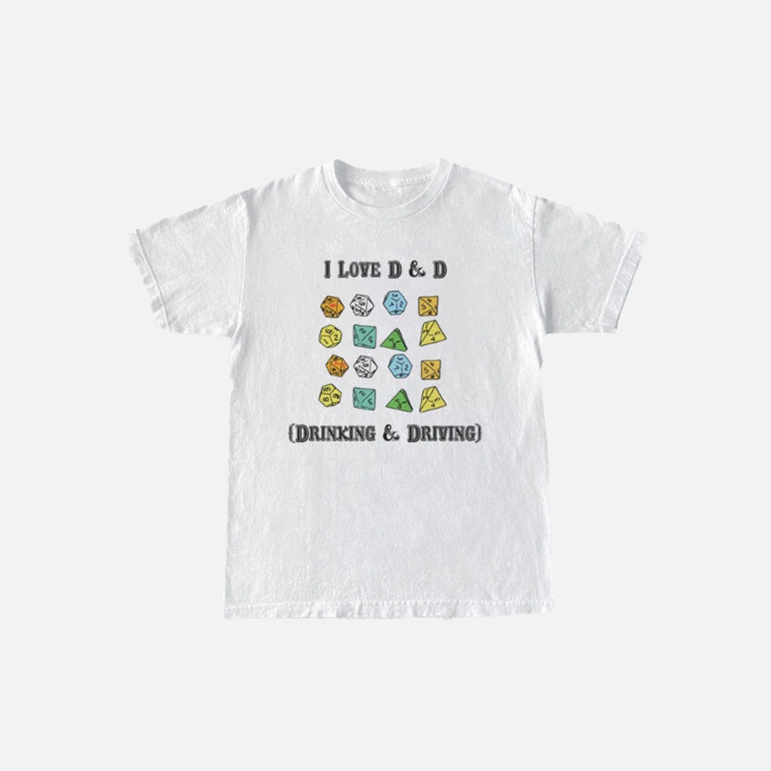 TRPGダイス大好きTシャツ