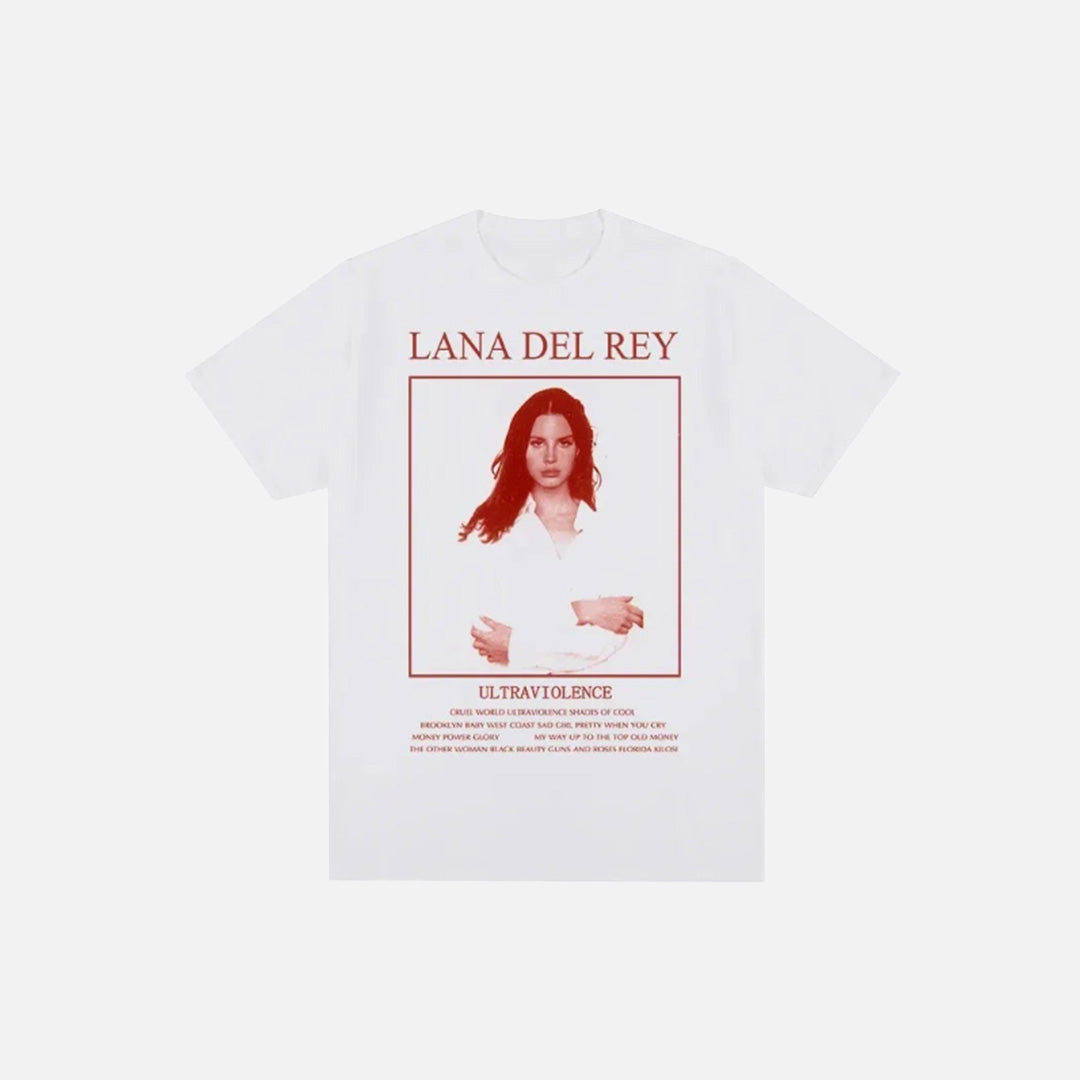 T-shirt vintage imprimé Lana Del Rey