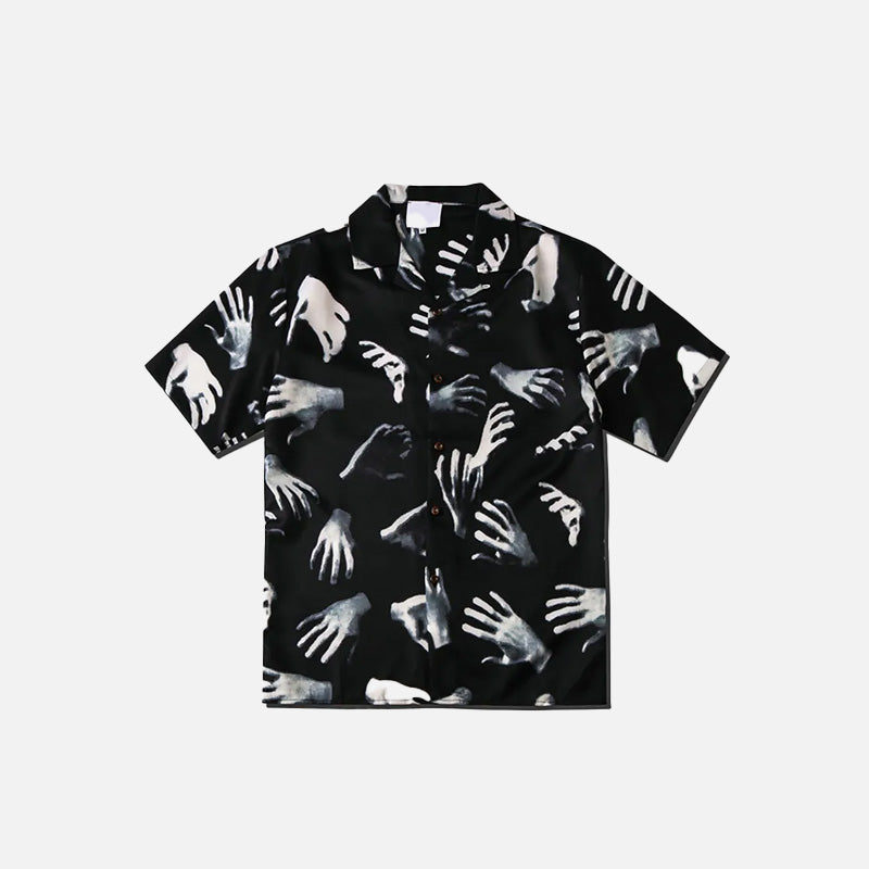 Grabbing Hands Print Shirt