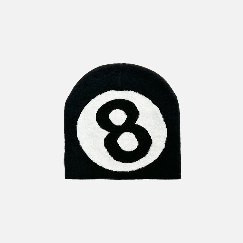 Boules de billard, bonnets en maille douce