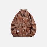 Veste en velours côtelé polyvalente de style coréen