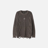 Twisted Cable Knit Sweater